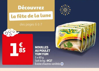 Auchan NOUILLES AU POULET YUM YUM offre
