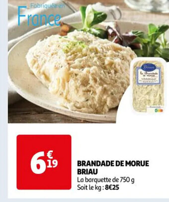 Auchan BRANDADE DE MORUE BRIAU offre