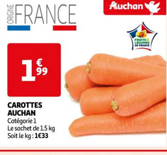 Auchan CAROTTES AUCHAN offre
