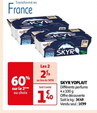 Auchan SKYR YOPLAIT offre