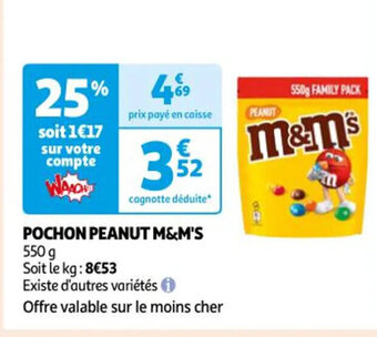 Auchan POCHON PEANUT M&M'S offre