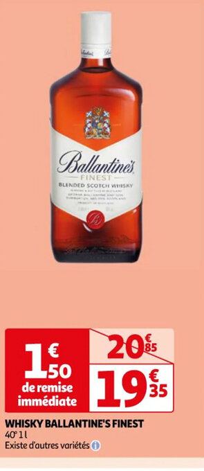 Auchan WHISKY BALLANTINE'S FINEST offre