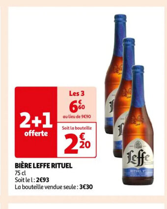 Auchan BIÈRE LEFFE RITUEL offre