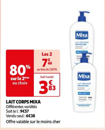 Auchan LAIT CORPS MIXA offre