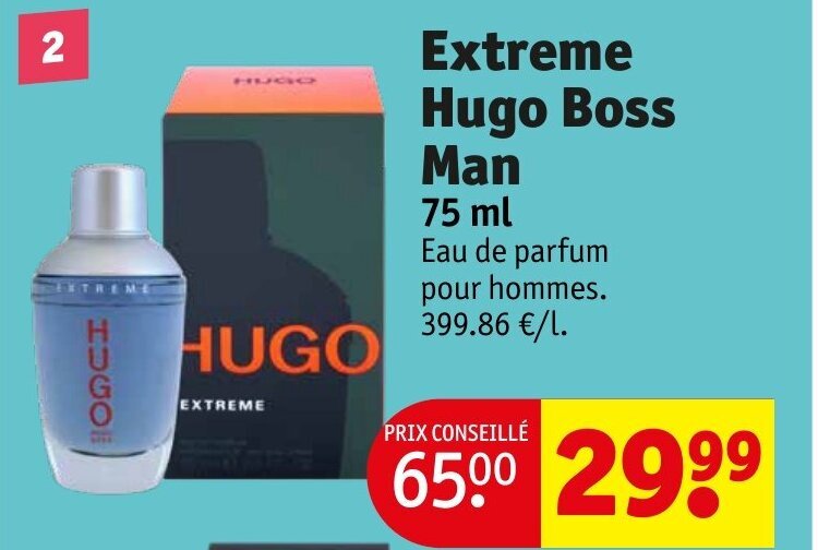 Promo Extreme Hugo Boss Man chez Kruidvat