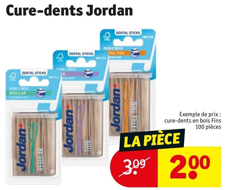 Promo Curedents Jordan chez Kruidvat