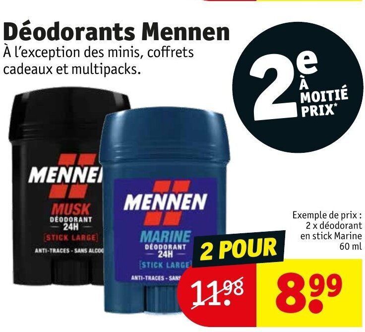 Promo Déodorants Mennen chez Kruidvat