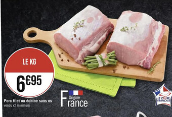 Porc filet ou échine sans os