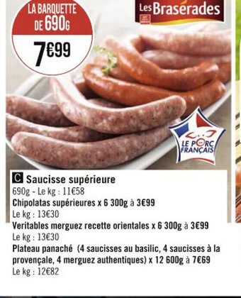 Saucisse supérieure