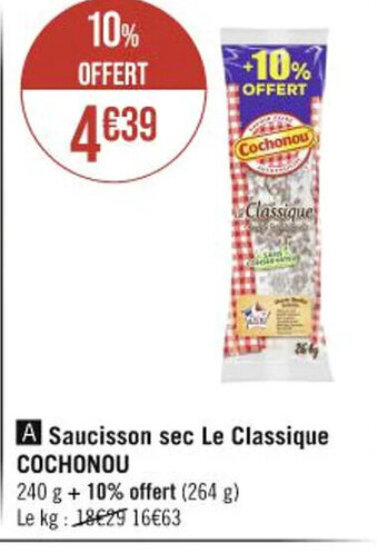 Saucisson sec Le Classique COCHONOU