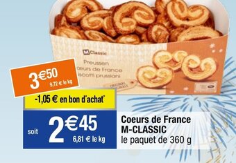 Migros Coeurs de France M-CLASSIC offre