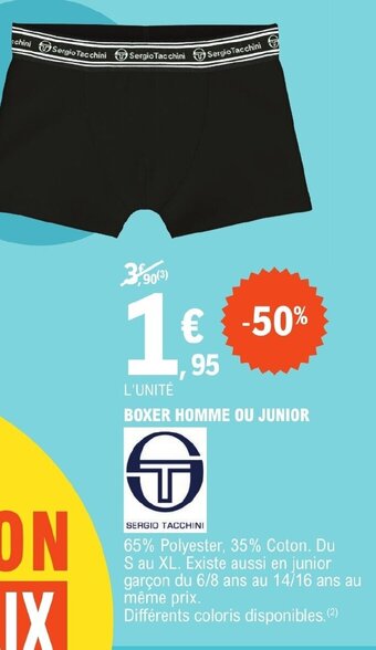 E.Leclerc BOXER HOMME OU JUNIOR offre