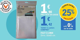 E.Leclerc FILET À LINGE offre