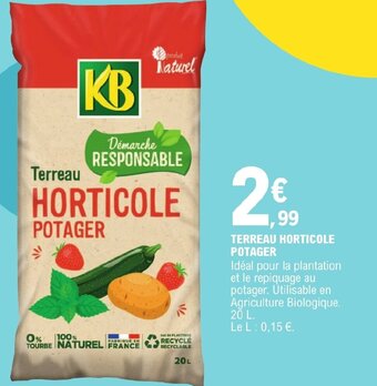 E.Leclerc TERREAU HORTICOLE POTAGER offre
