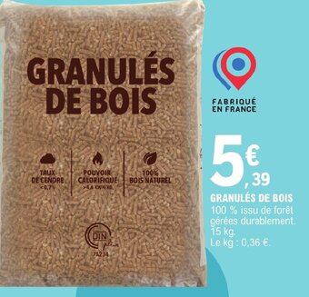 GRANULÉS DE BOIS