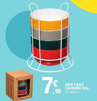 RACK 4 BOLS COLORAMA 50CL