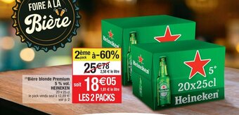 Cora Bière blonde Premium 5% vol. soit HEINEKEN offre