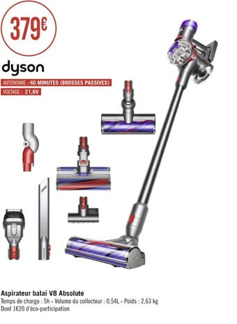 Aspirateur balai V8 Absolute