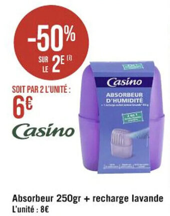 Absorbeur 250gr + recharge lavande