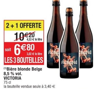 Cora Bière blonde Belge 8,5% vol. VICTORIA offre