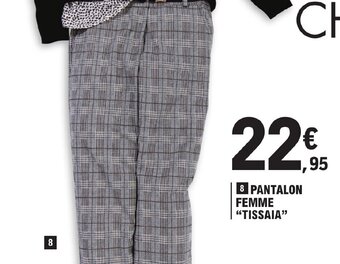 E.Leclerc PANTALON FEMME "TISSAIA" offre