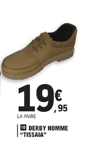 E.Leclerc DERBY HOMME "TISSAIA" offre