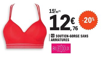 E.Leclerc SOUTIEN-GORGE SANS ARMATURES offre