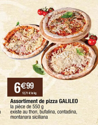 Cora x Carrefour Assortiment de pâtes GALILEO la barquette de 250 g offre