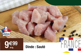 Dinde: Sauté