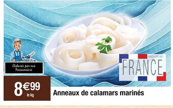Anneaux de calamars marinés