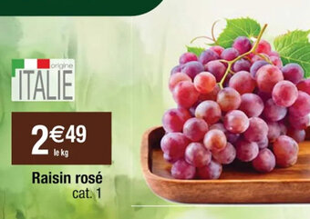 Raisin rosé cat. 1