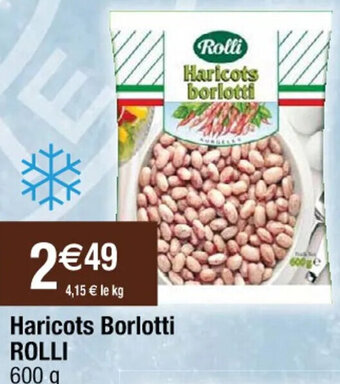 Cora x Carrefour Haricots Borlotti ROLLI 600 g offre