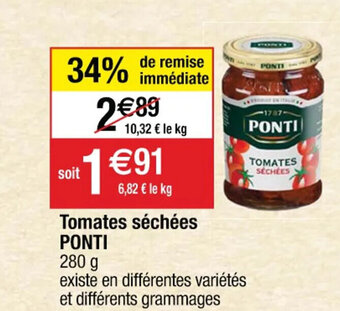 Cora x Carrefour Tomates séchées PONTI offre