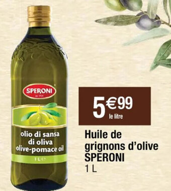 Cora x Carrefour Huile de grignons d'olive SPERONI 1 L offre