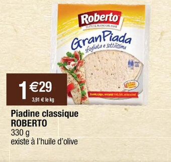 Cora x Carrefour Piadine classique ROBERTO offre