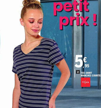E.Leclerc TEE-SHIRT MANCHES COURTES offre