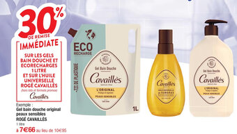 Cora x Carrefour Gel bain douche original peaux sensibles ROGÉ CAVAILLÈS offre