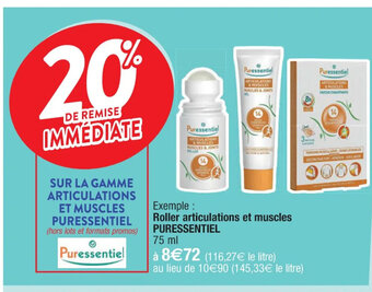 Cora x Carrefour Roller articulations et muscles PURESSENTIEL offre