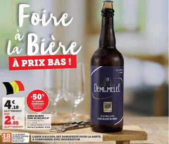 Super U BIERE BLONDE DEMI DE MELEE 5.9º offre