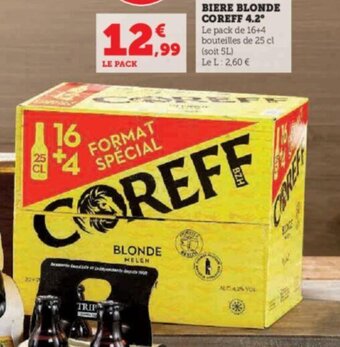 Super U BIERE BLONDE COREFF 4.2 offre