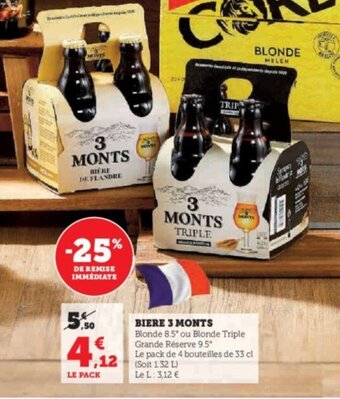Super U BIERE 3 MONTS offre
