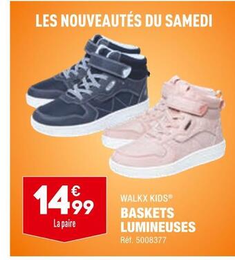 ALDI Walkx kids baskets lumineuses offre