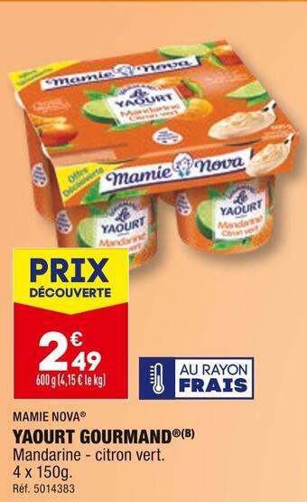 ALDI Mamie nova yaourt gourmand offre