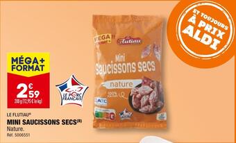 ALDI Le flutiau mini saucissons secs offre
