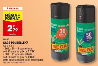 ALDI Folia sacs poubelle offre