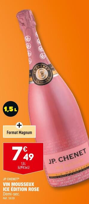 ALDI Jp chenet vin mousseux ice édition rose offre