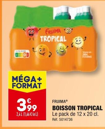 ALDI Fruima boisson tropical offre