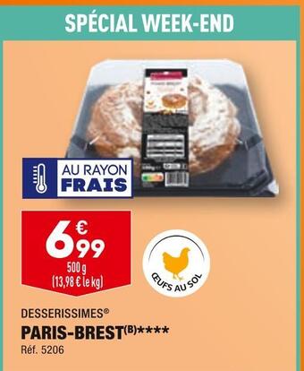 ALDI Desserissimes paris-brest offre