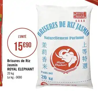 Casino Supermarchés Brisures de Riz Jasmin Royal Elephant offre