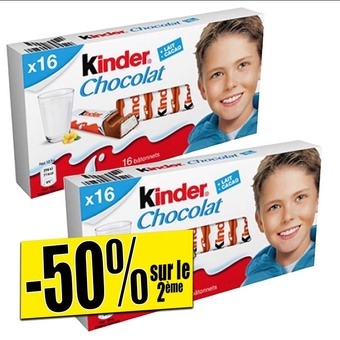 Norma 16 barres chocolat au lait offre